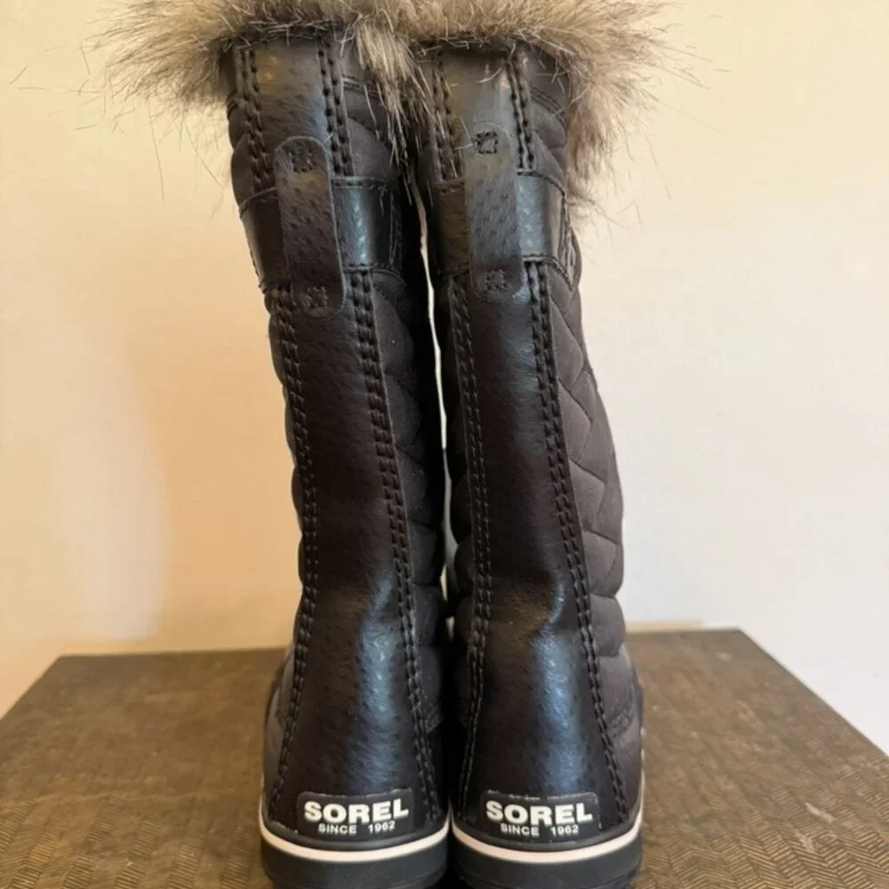 NEW Sorel Joan of Arctic Waterproof Winter Boots in Black - Women's Size 8.5 - Picture 2 of 5